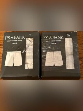 Jos. A. Bank Men’s Woven Boxers, 2-pack, XL, 2 Boxes